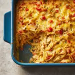 Spicy Southern Cheesy Chicken Spaghetti Casserole Recipe
