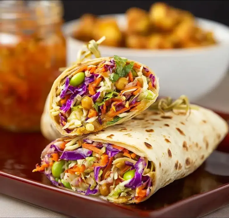 Thai Peanut Chicken Wraps Recipe