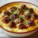 Meatball & Mashed Potato Bake Recipe