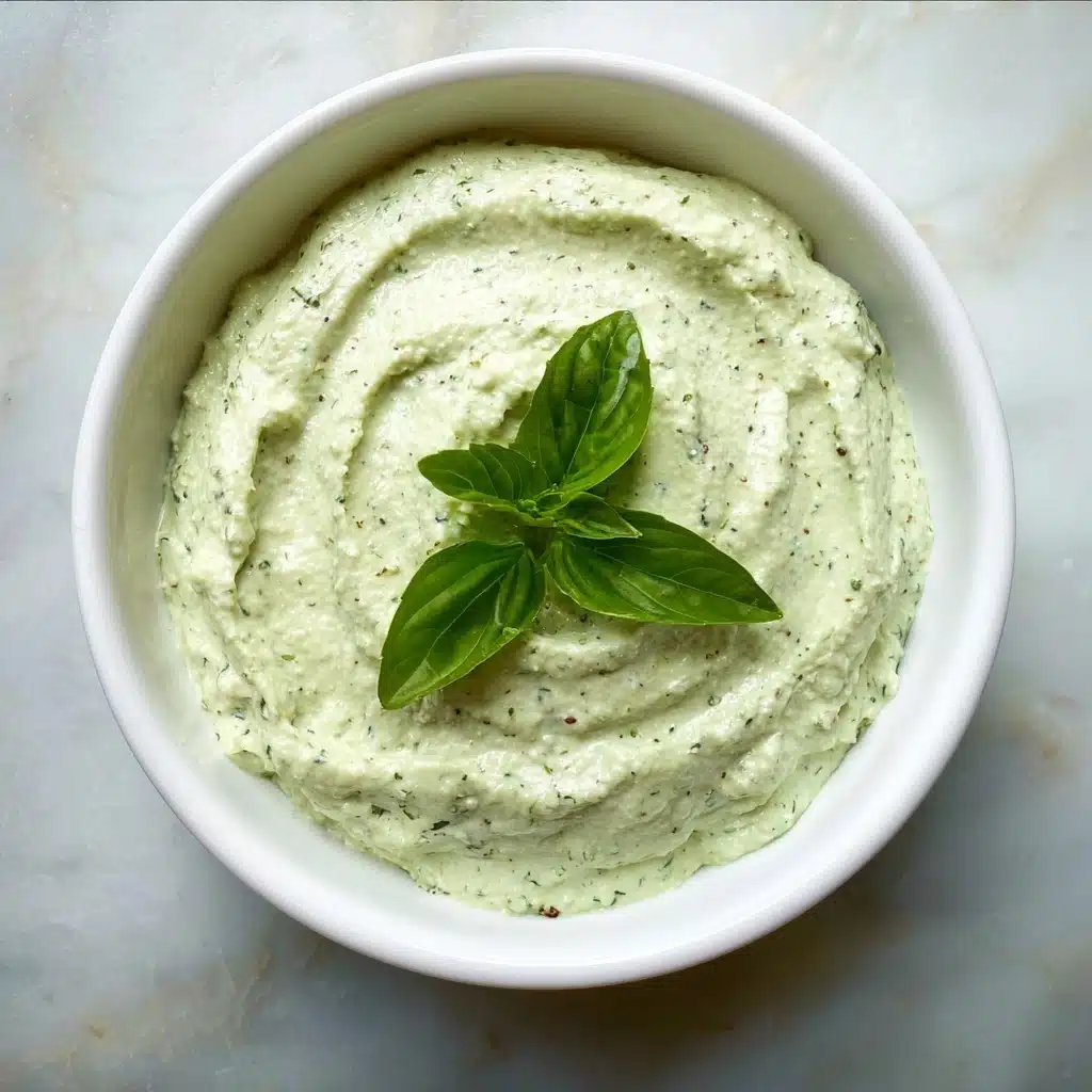 Lemon Basil Hummus Recipe - Recipe Image