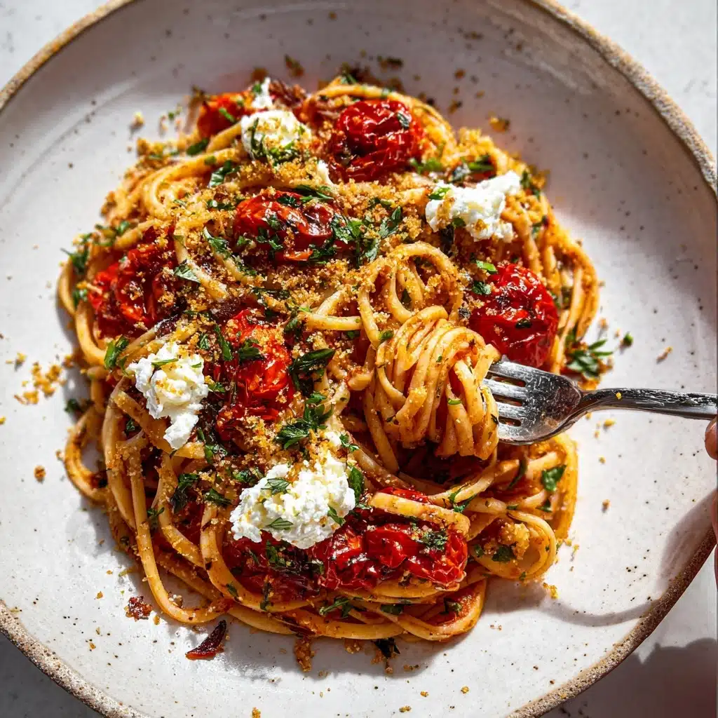 Roasted Tomato and Garlic Ricotta Pasta Recipe - Recipe Image