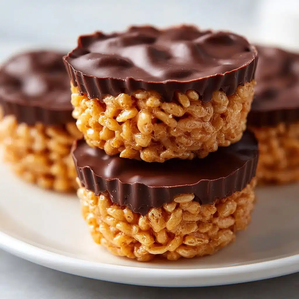 Chocolate Peanut Butter Rice Krispie Cups Recipe - Recipe Image