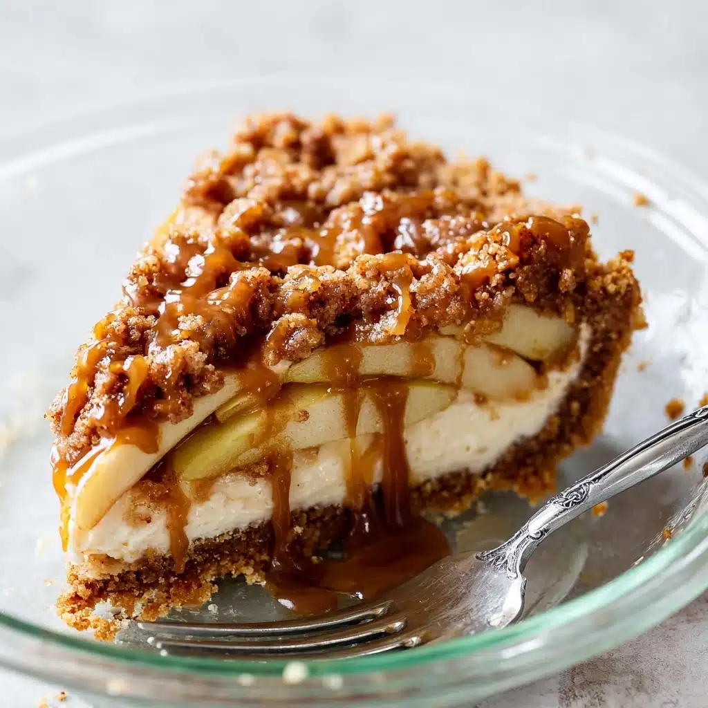 Salted Caramel Apple Pie Cheesecake Recipe - Recipe Image