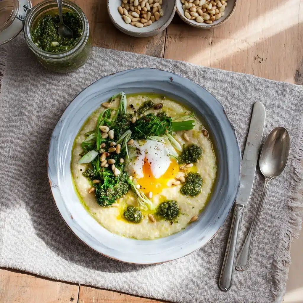 Creamy Polenta with Poached Eggs Recipe - Recipe Image