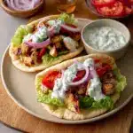 Greek-Style Chicken Gyros with Homemade Tzatziki Recipe