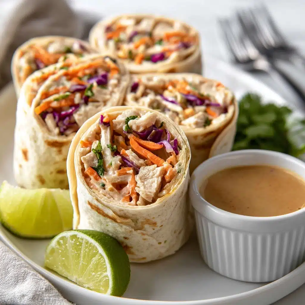 Thai Peanut Chicken Wraps Recipe - Recipe Image