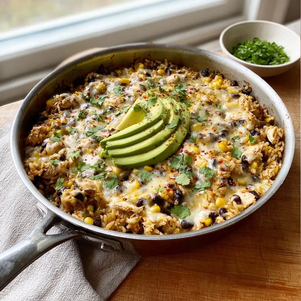 Salsa Verde Chicken & Rice Skillet Recipe - Recipe Image