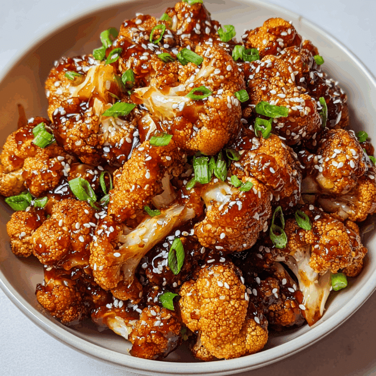 Sweet and Spicy Baked Cauliflower Recipe