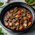 Slow Cooker Beef Bourguignon Recipe
