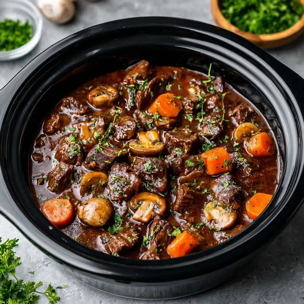 Slow Cooker Beef Bourguignon Recipe - Recipe Image