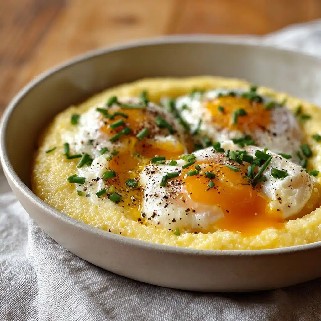 Creamy Polenta with Poached Eggs Recipe - Recipe Image