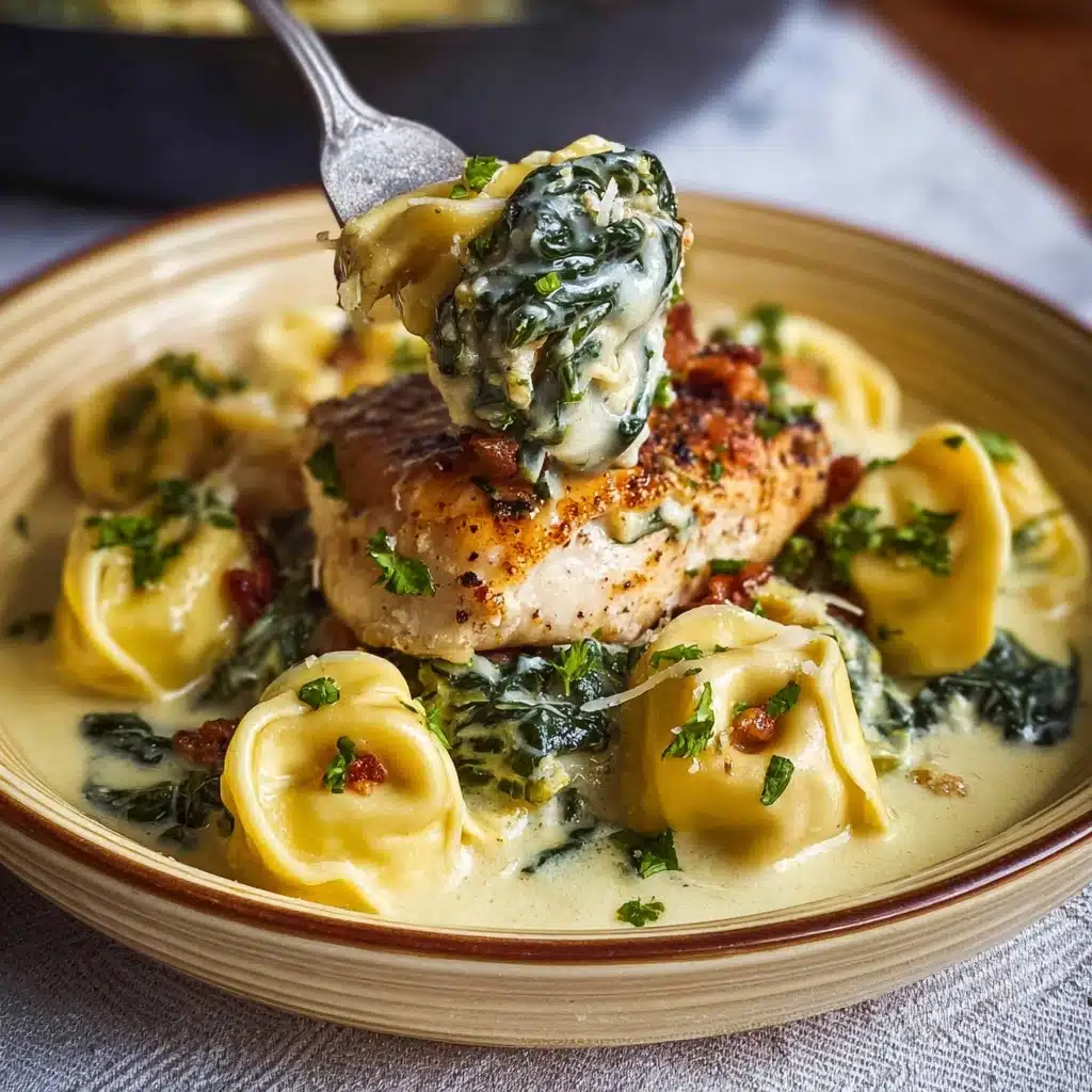 Garlic Parmesan Chicken Tortellini Recipe - Recipe Image