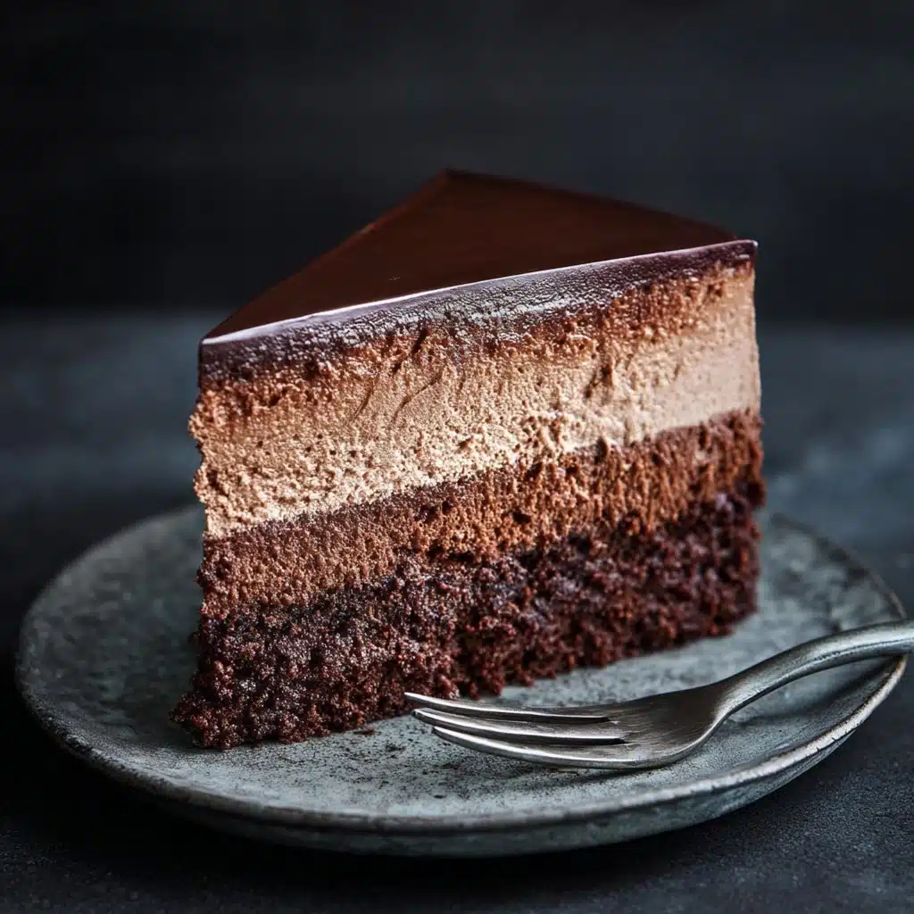 Easy Chocolate Mousse Cake Recipe - Recipe Image