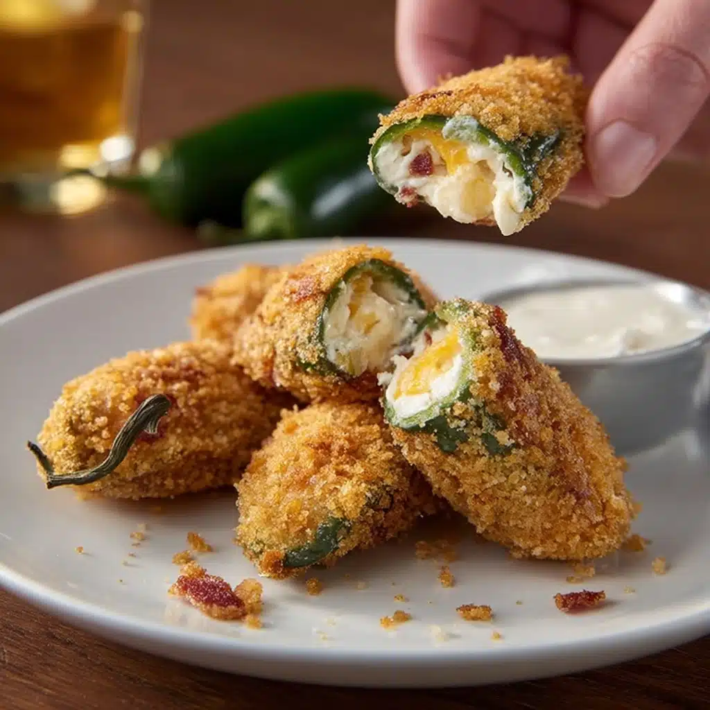 Pepper Jack Cheese Stuffed Fried Okra Recipe - Recipe Image