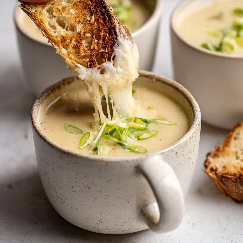 Cheddar Cauliflower and Roasted Garlic Soup Recipe - Recipe Image