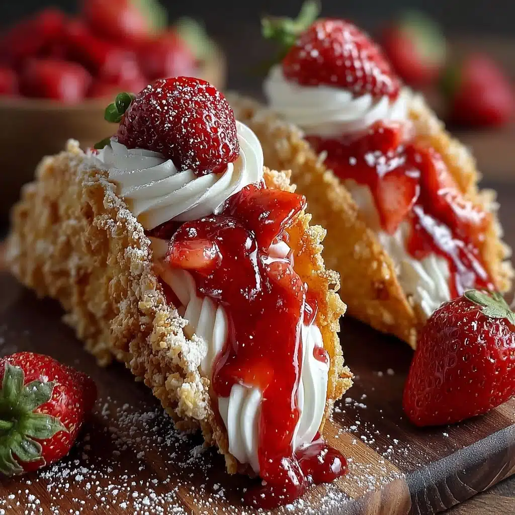 Strawberry Crunch Cheesecake Tacos Recipe - Recipe Image