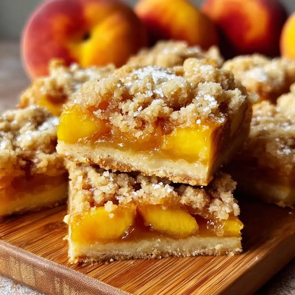 Heavenly Summer Peach Bars: A Sweet Slice of Sunshine Recipe - Recipe Image