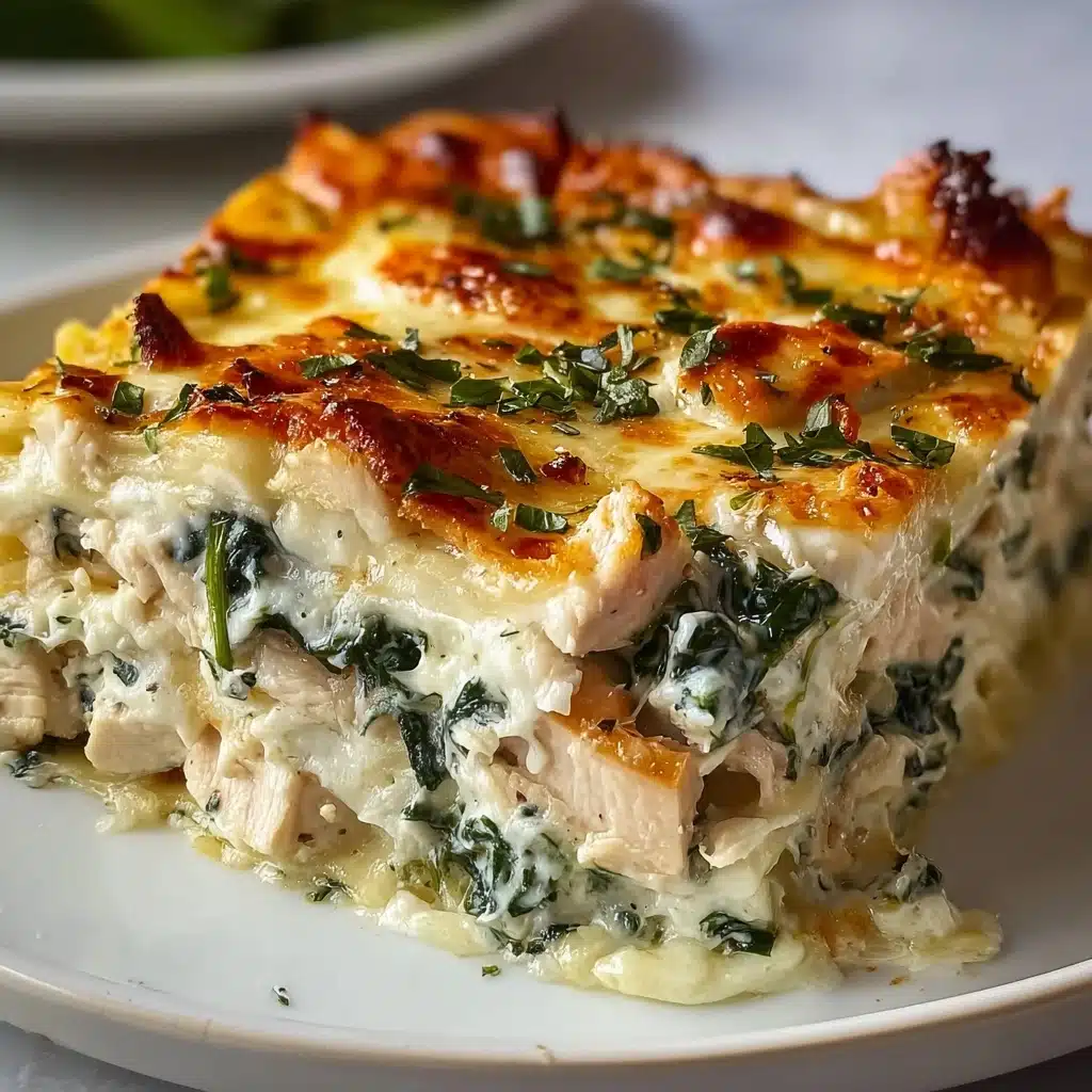 Chicken and Spinach Casserole with Cream Cheese Recipe - Recipe Image