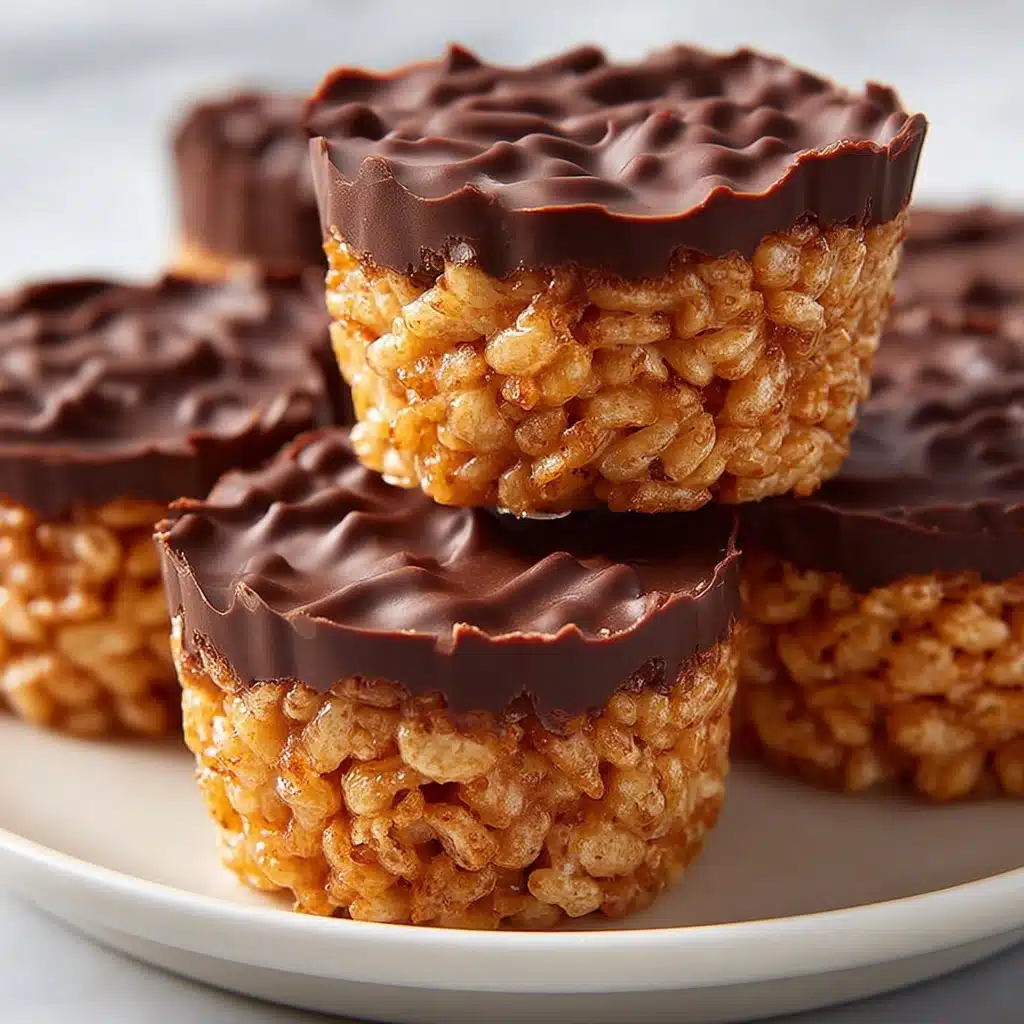 Chocolate Peanut Butter Rice Krispie Cups Recipe - Recipe Image