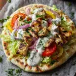 Sheet Pan Chicken Pitas with Herby Ranch Slaw Recipe