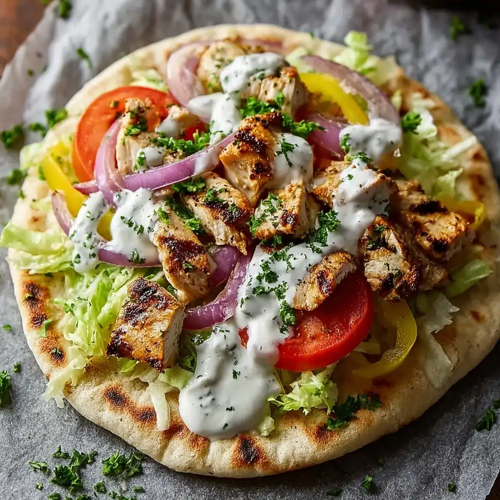 Sheet Pan Chicken Pitas with Herby Ranch Slaw Recipe - Recipe Image