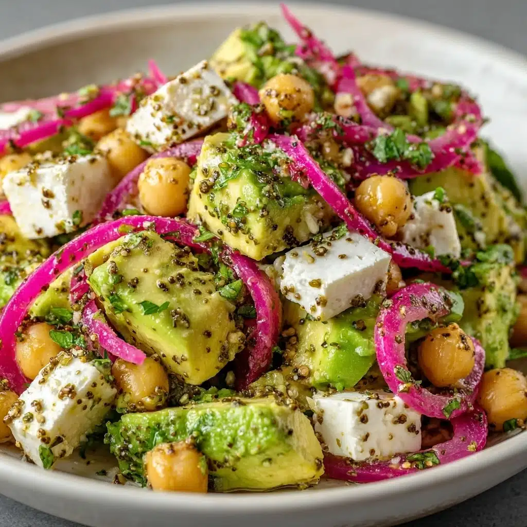 Chickpea Feta Avocado Salad Recipe - Recipe Image
