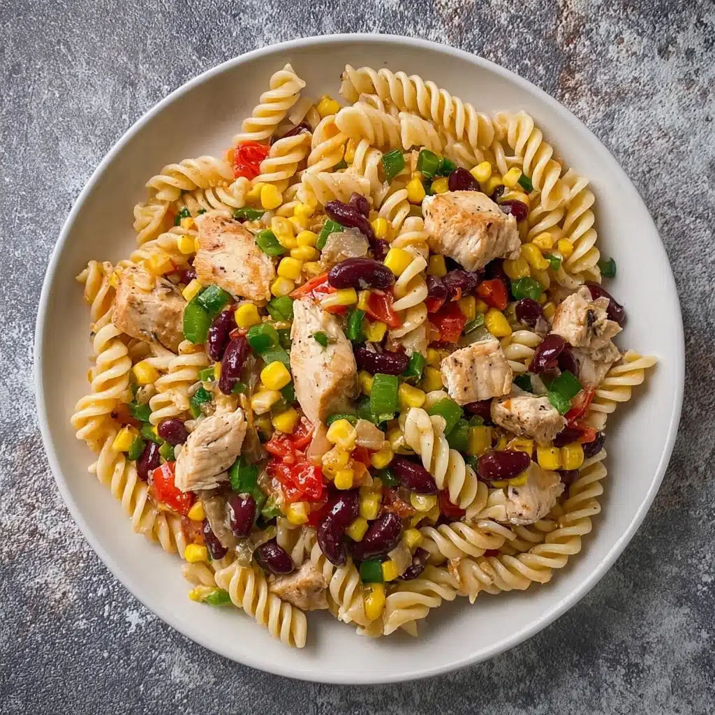 BBQ Chicken Pasta Salad Recipe - Recipe Image