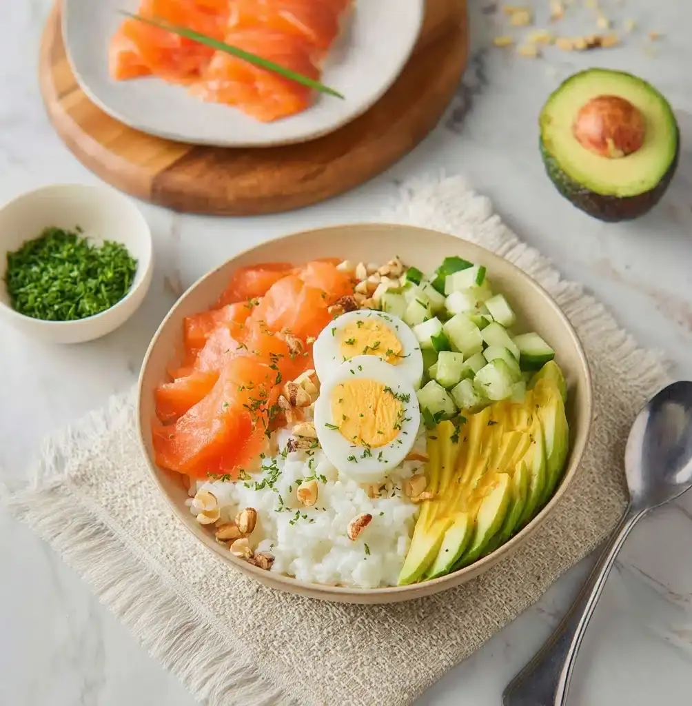 Cottage Cheese Salad With Smoked Salmon & Avocado Recipe