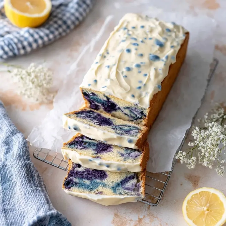 Baking with Color: Butterfly Pea Flower Loaf Cake Recipe