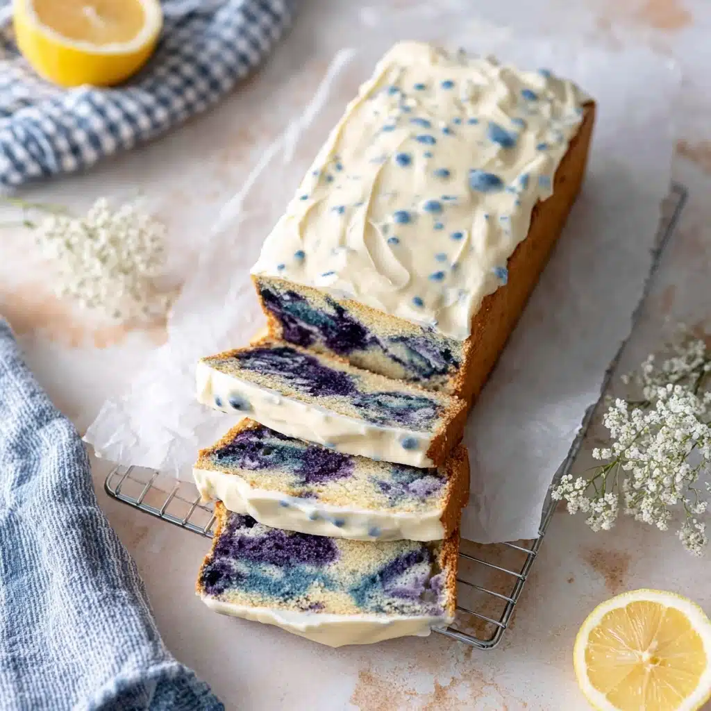 Baking with Color: Butterfly Pea Flower Loaf Cake Recipe - Recipe Image