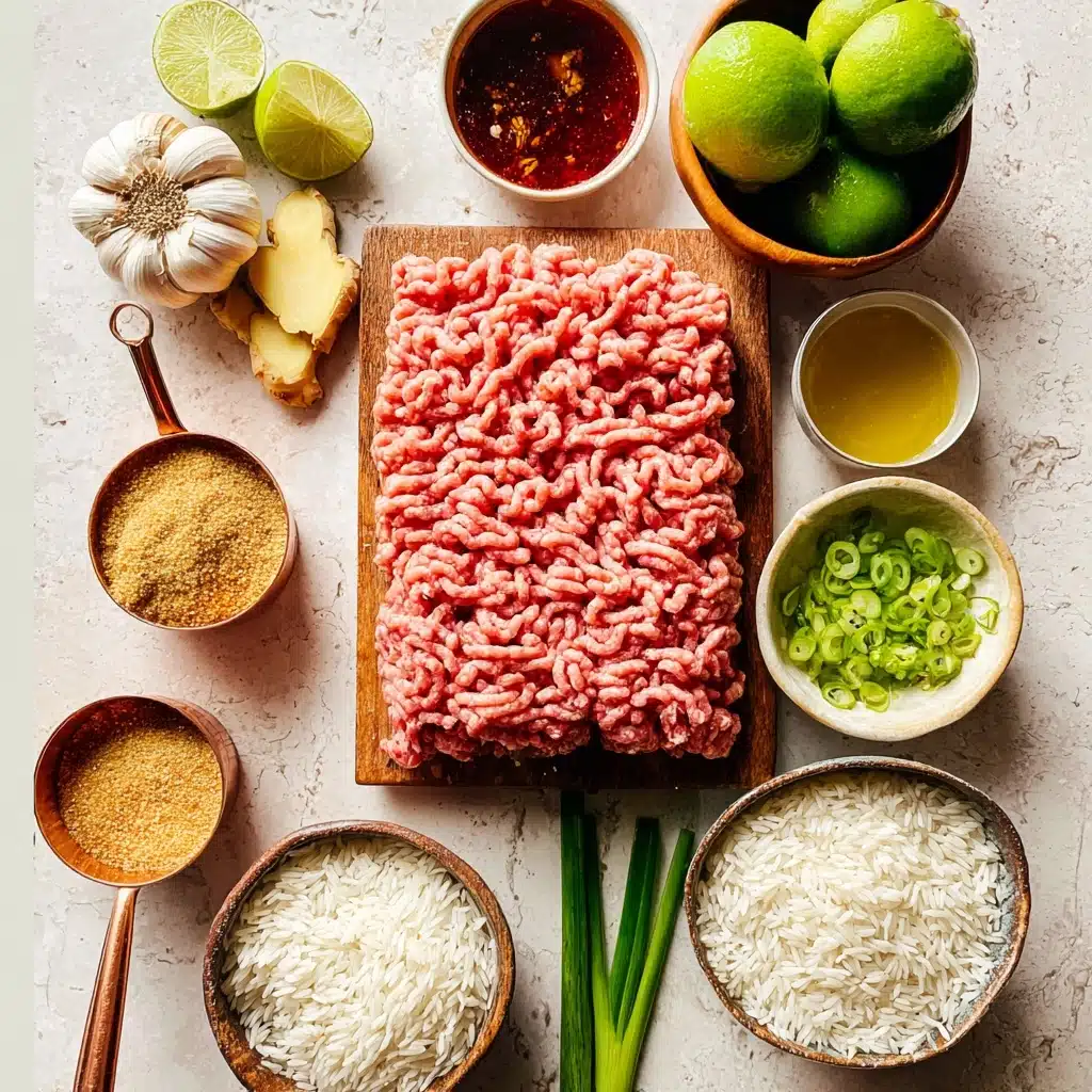 Ginger Lime Pork with Coconut Rice Recipe