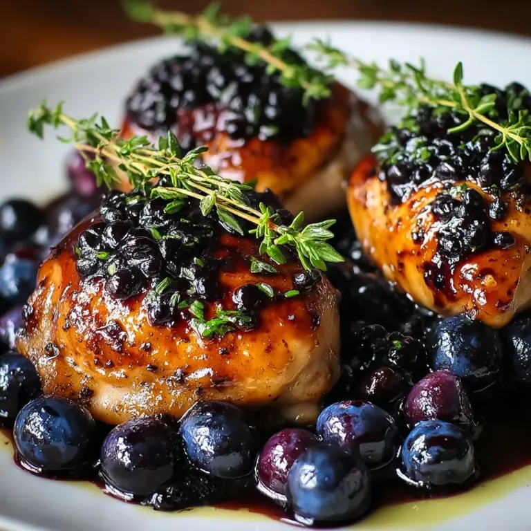 The Best Blueberry Thyme Chicken Recipe