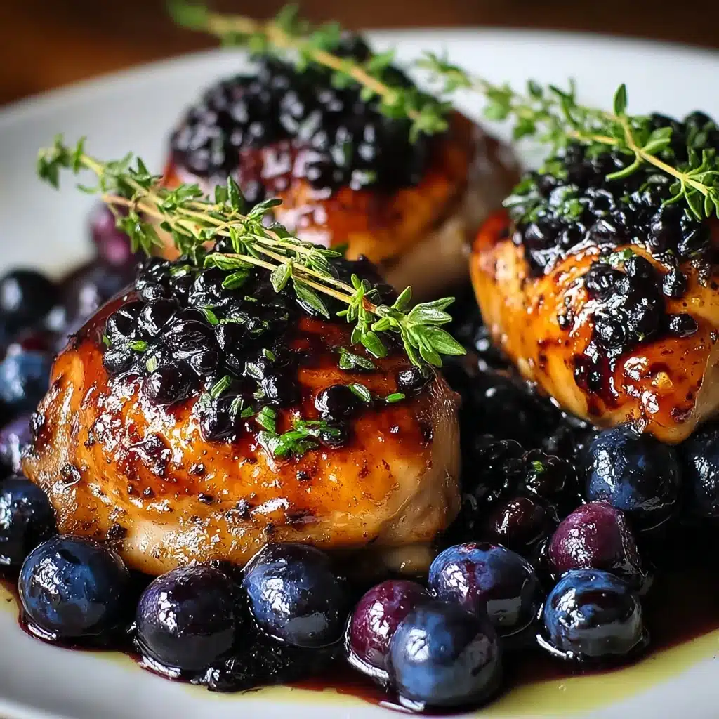 The Best Blueberry Thyme Chicken Recipe - Recipe Image
