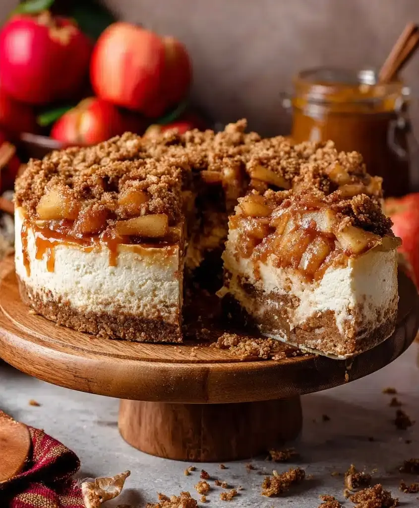 Salted Caramel Apple Pie Cheesecake Recipe