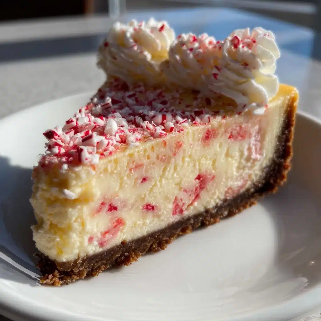 5-Star Candy Cane Cheesecake for a Magical Christmas Feast Recipe - Recipe Image
