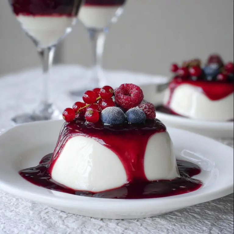Panna Cotta with Berry Sauce Recipe