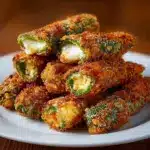 Pepper Jack Cheese Stuffed Fried Okra Recipe