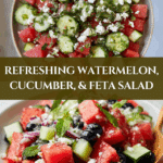 Watermelon Salad with Cucumber and Feta Recipe
