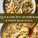 One-Pot Mushroom and White Bean Pasta Recipe