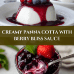 Panna Cotta with Berry Sauce Recipe