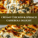 Chicken and Spinach Casserole with Cream Cheese Recipe