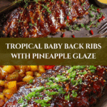 Easy Baby Back Ribs Sheet Pan with Pineapple Glaze Recipe