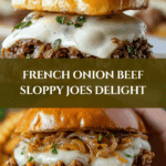 Irresistible French Onion Beef Sloppy Joes Recipe