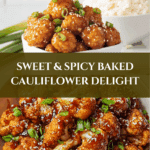 Sweet and Spicy Baked Cauliflower Recipe