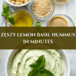Lemon Basil Hummus Recipe