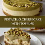 Pistachio Cheesecake With Topping Recipe