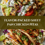 Sheet Pan Chicken Pitas with Herby Ranch Slaw Recipe