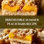 Heavenly Summer Peach Bars: A Sweet Slice of Sunshine Recipe