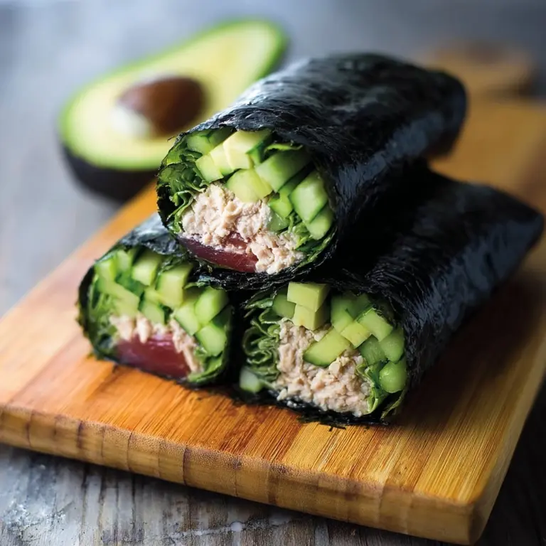 Nori Wraps with Tuna Salad Recipe