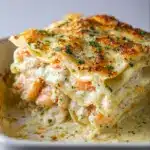 Garlic Butter Shrimp Scampi Lasagna Recipe
